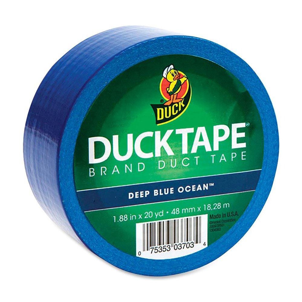 Duck Brand Brand Color Duct Tape - 20 yd Length x 1.88" Width - 1 / Roll - Blue. Picture 1
