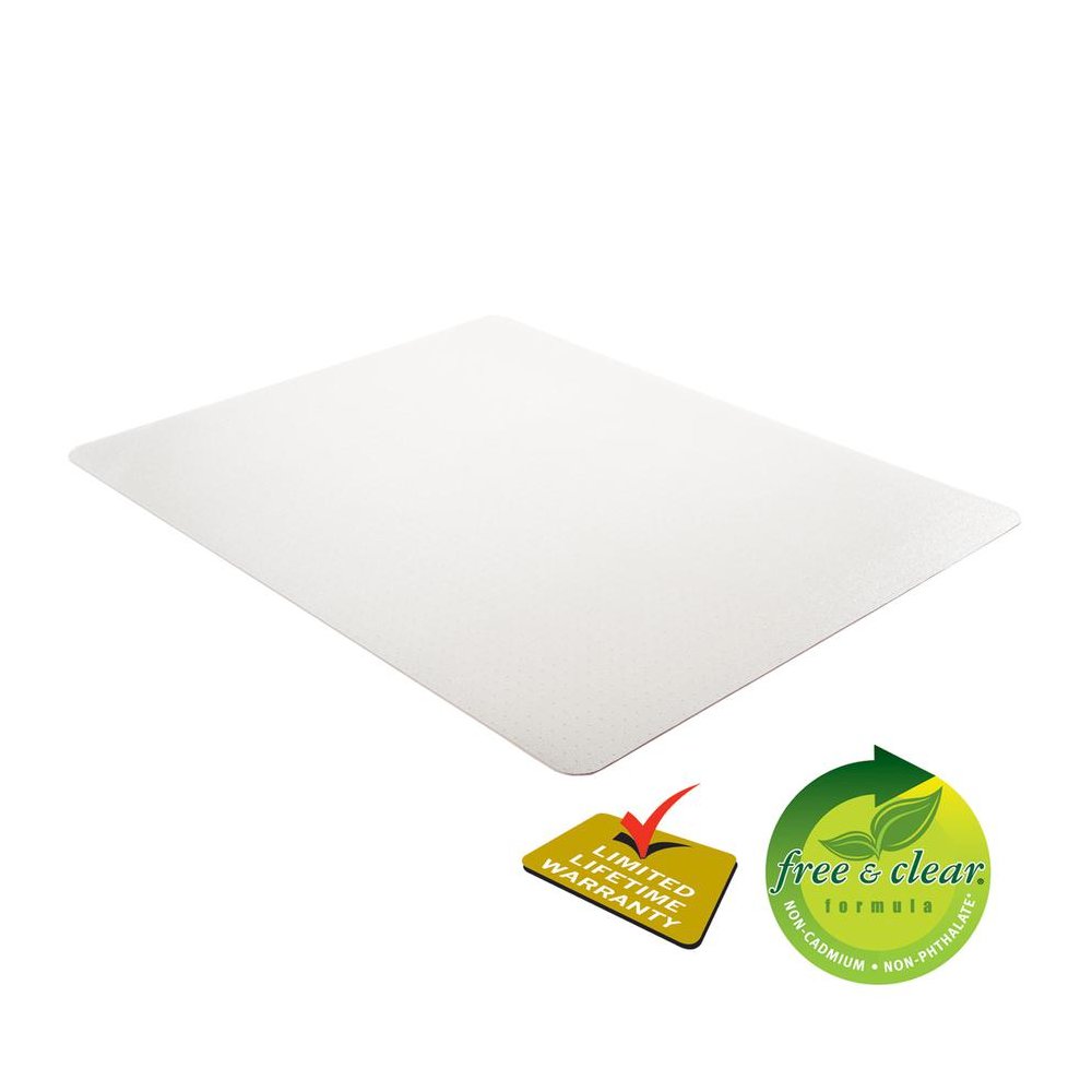 Deflecto EconoMat for Carpet - Carpeted Floor - 60" Length x 46" Width - Vinyl - Clear - 1Each. Picture 3