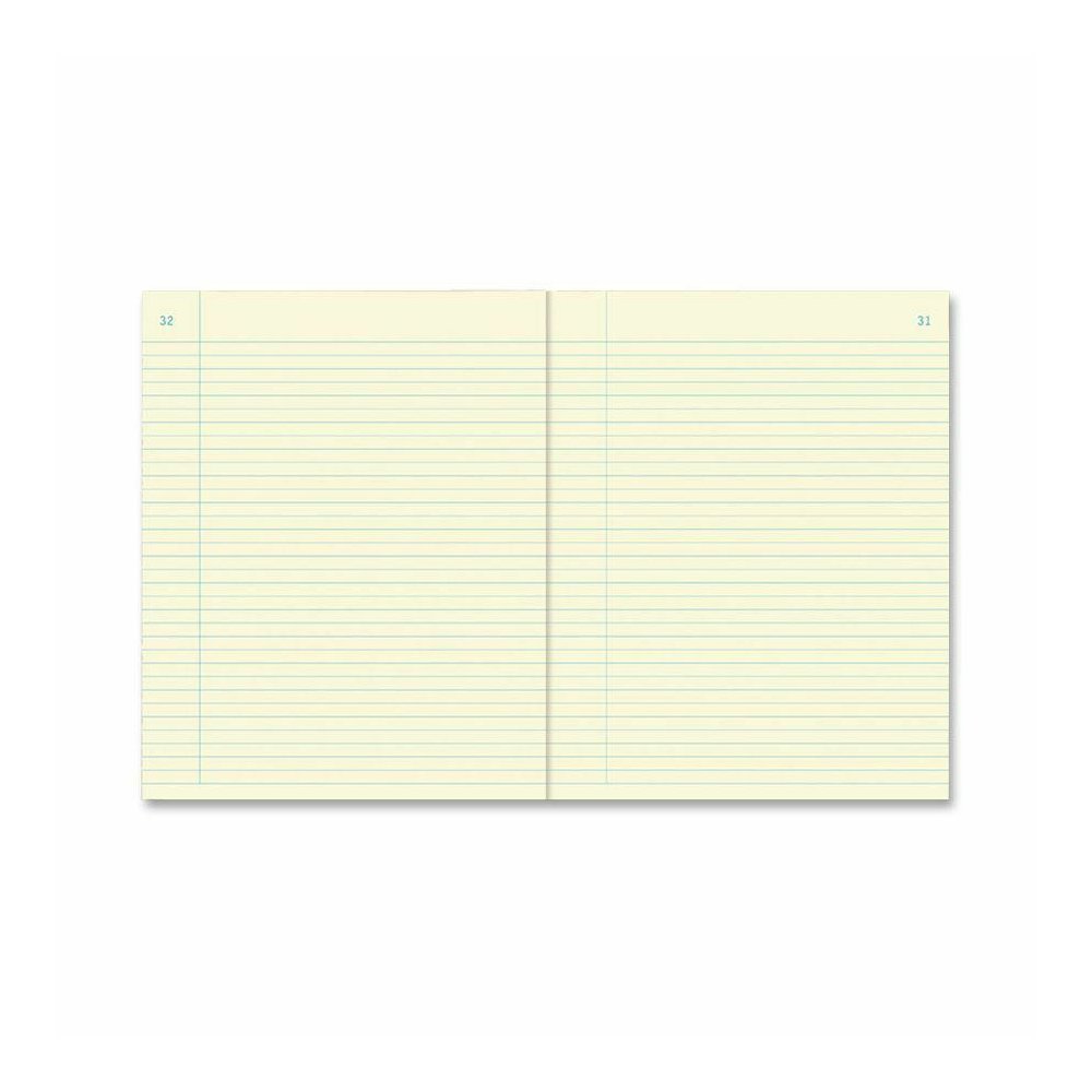 Rediform Perfect Binding Chemestry Book - 60 Sheets - Perfect Bound - 7 1/2" x 9 1/4" - Green Paper - BlueStiff Cover - Numbered - Recycled - 1 Each. Picture 2