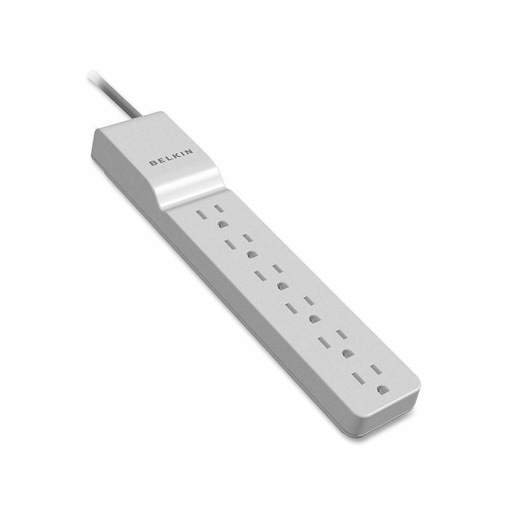 Belkin 6 Outlet Home and Office Power Strip Surge Protector with 4ft Power Cord - 720 Joules - 1875 Watts - 6 x AC Power - 709 J - 48 kA - 4 ft. Picture 2
