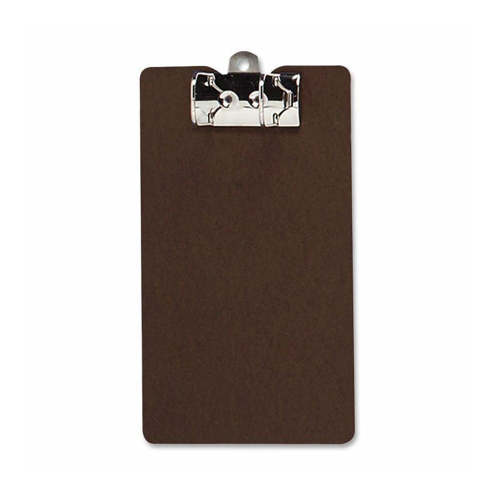 Saunders Lock-O-Matic Legal Archboard - 2.50" Clip Capacity - 9" x 17 1/2" - Hardboard - Brown - 1 Each. Picture 2