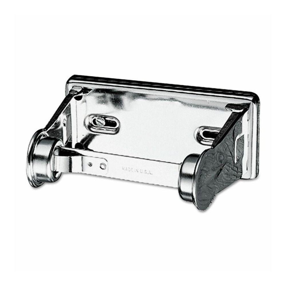San Jamar Single-roll Toilet Tissue Dispenser - Roll Dispenser - 1 x Roll - 2.8" Height x 6" Width x 4.5" Depth - Steel - Chrome - Lockable, Anti-theft - 1 Each. Picture 2