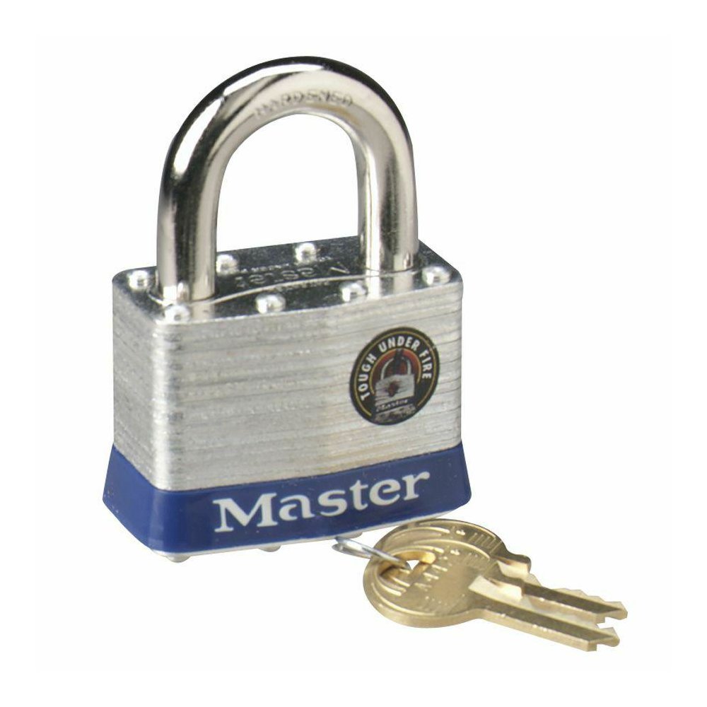 Master Lock 2" Steel Security Padlock - Cut Resistant - Steel - Silver - 1 Each. Picture 2