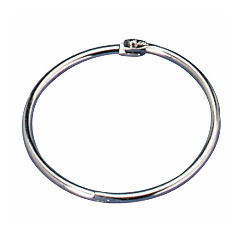 Officemate Loose-Leaf Book Rings - 1" Diameter - Silver - Metal - 100 / Box. Picture 5
