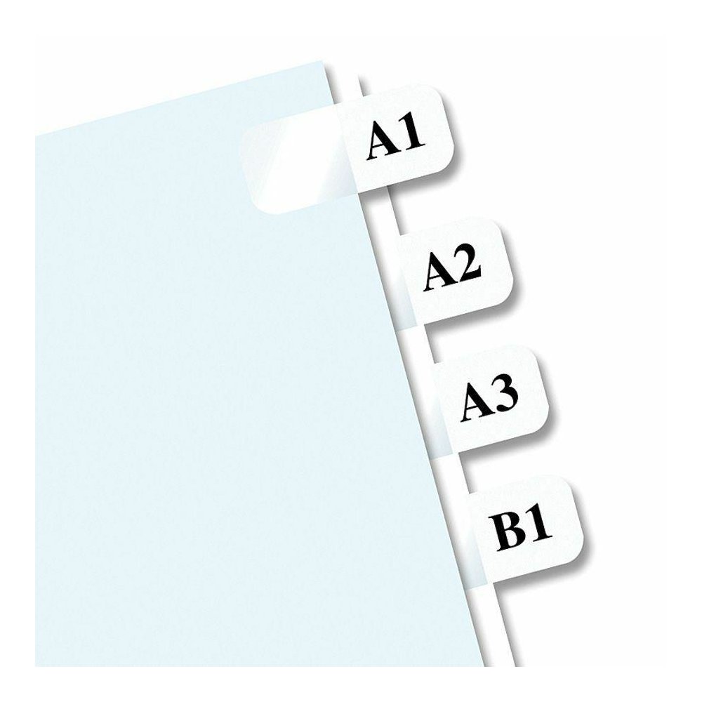 Redi-Tag Laser Printable Index Tabs - 675 Blank Tab(s) - 1" Tab Height x 0.43" Tab Width - Self-adhesive, Permanent - White Tab(s) - 675 / Pack. Picture 2