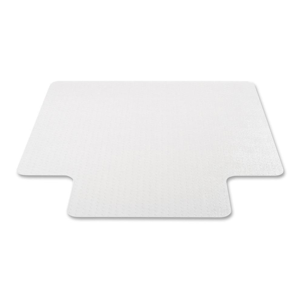 Deflecto EconoMat for Carpet - Carpeted Floor - 53" Length x 45" Width - Lip Size 12" Length x 25" Width - Vinyl - Clear - 1Each. Picture 3