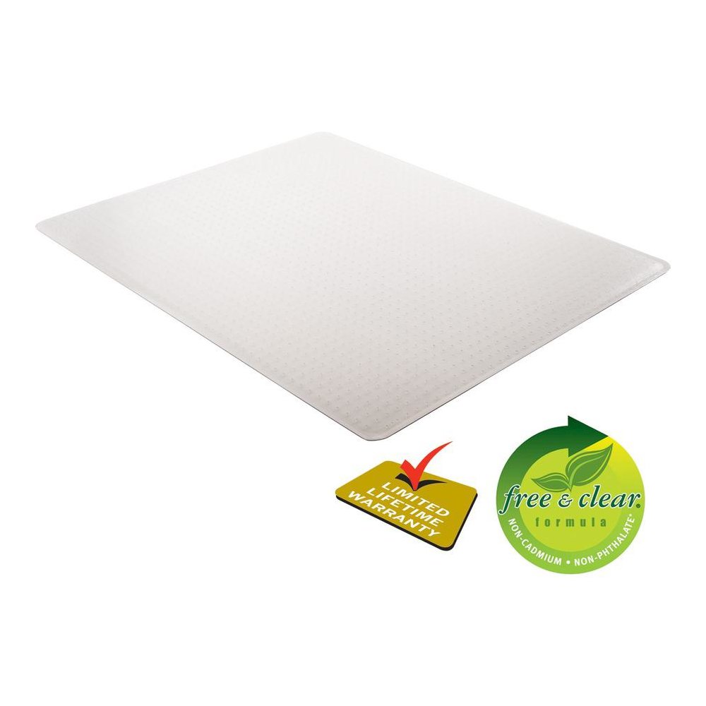 Deflecto SuperMat for Carpet - Carpeted Floor - 60" Length x 46" Width - Vinyl - Clear - 1Each. Picture 3