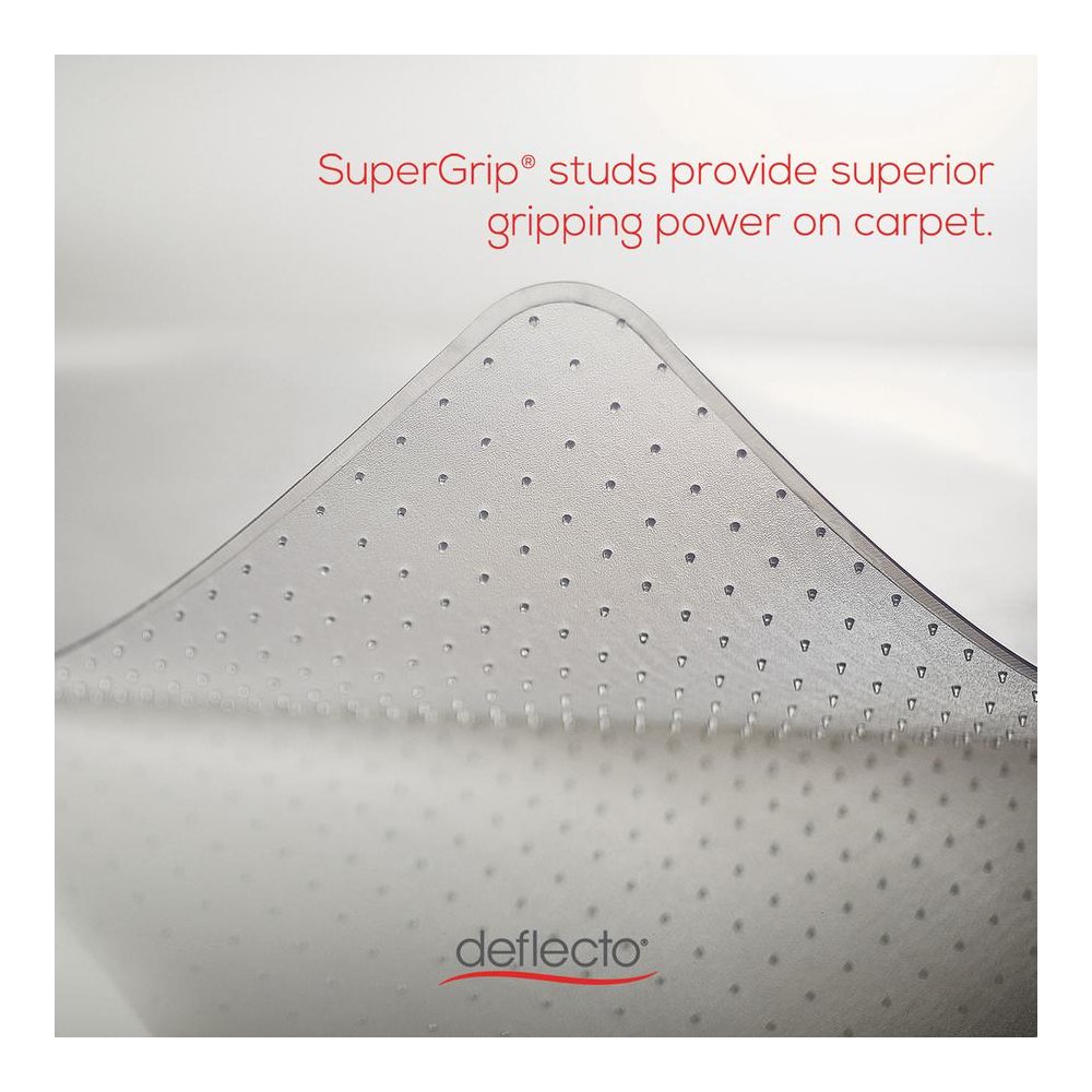 Deflecto SuperMat for Carpet - Carpeted Floor - 53" Length x 45" Width - Vinyl - Clear - 1Each. Picture 5