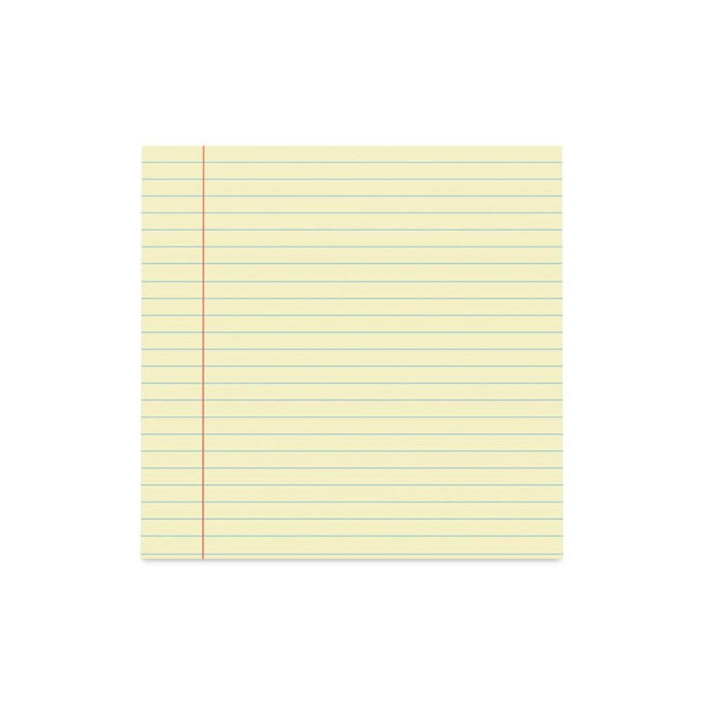 Glue Top Pads, Wide/Legal Rule, (50) Canary Yellow 8.5 x 11 Sheets, Dozen. Picture 7