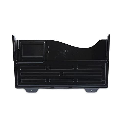Grande Central Filing System, 7 Sections, Legal/Letter Size, Wall Mount, 16" x 4.75" x 38.25", Black, 7/Pack. Picture 4