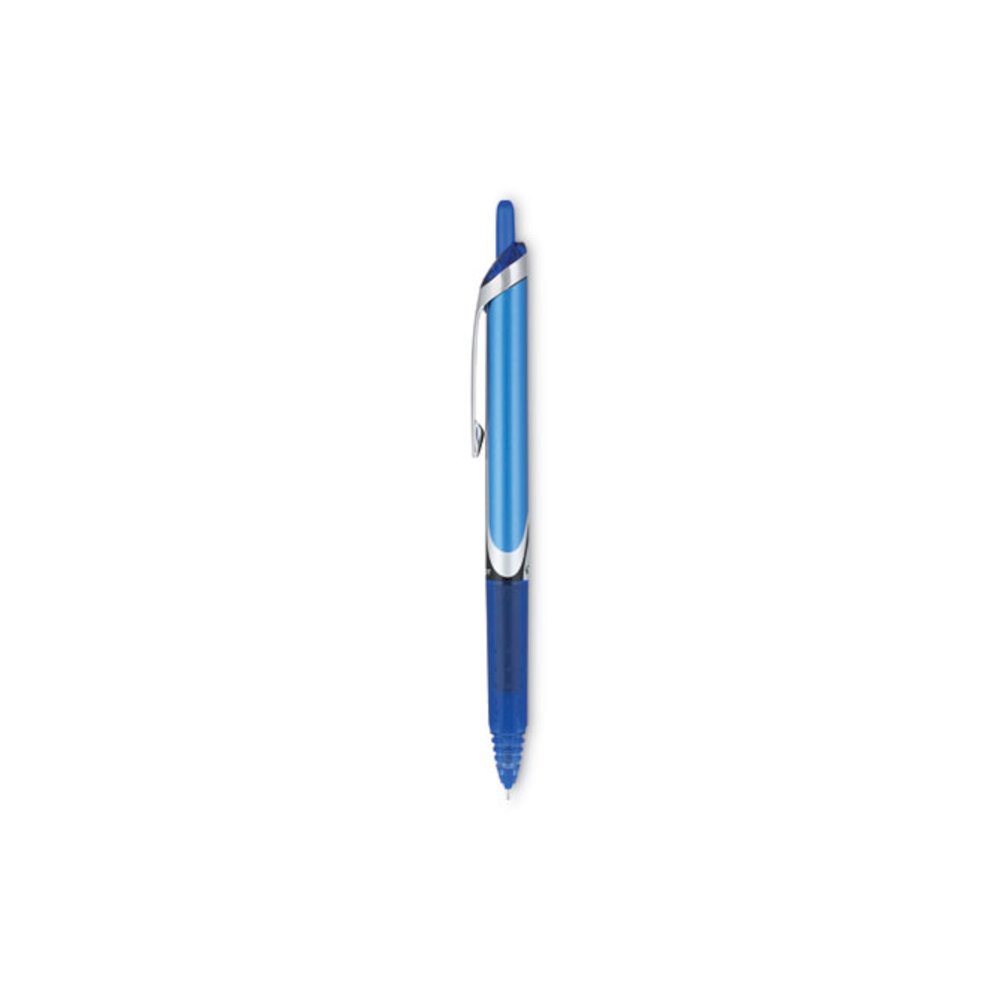 Precise V5RT Rollerball Pen, Retractable, Extra-Fine 0.5 mm, Blue Ink, Blue Barrel. Picture 4