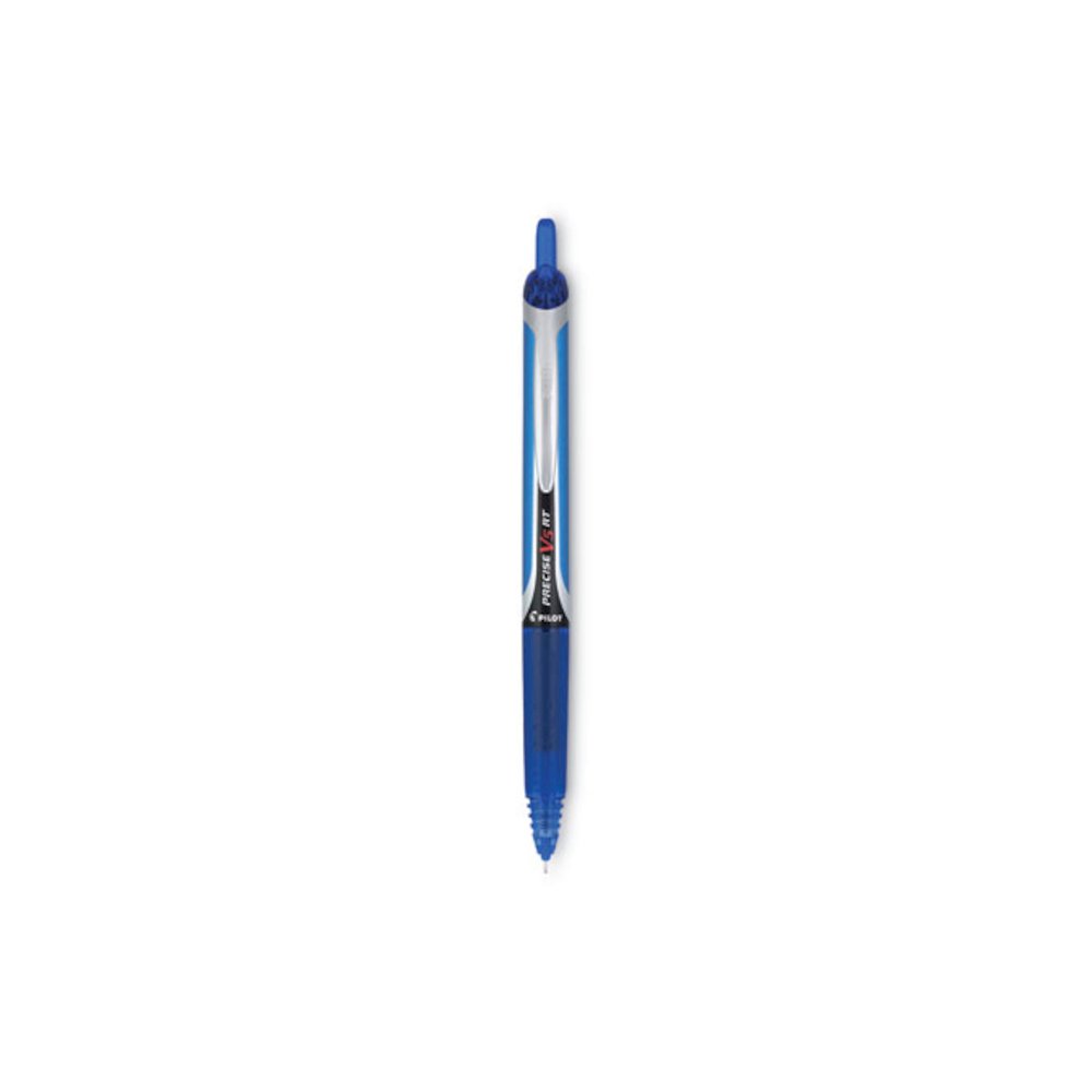 Precise V5RT Rollerball Pen, Retractable, Extra-Fine 0.5 mm, Blue Ink, Blue Barrel. Picture 1