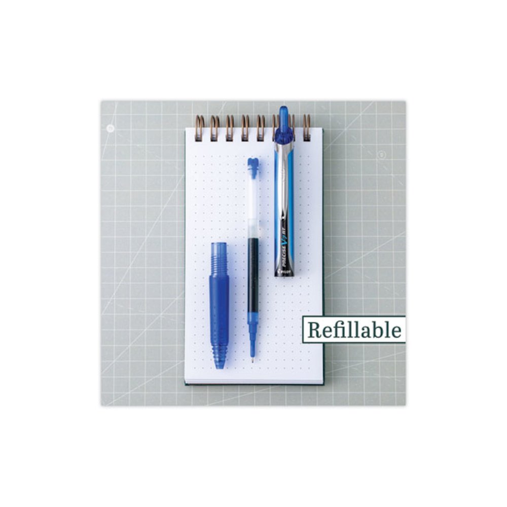 Precise V7RT Rollerball Pen, Retractable, Fine 0.7 mm, Blue Ink, Blue Barrel. Picture 5