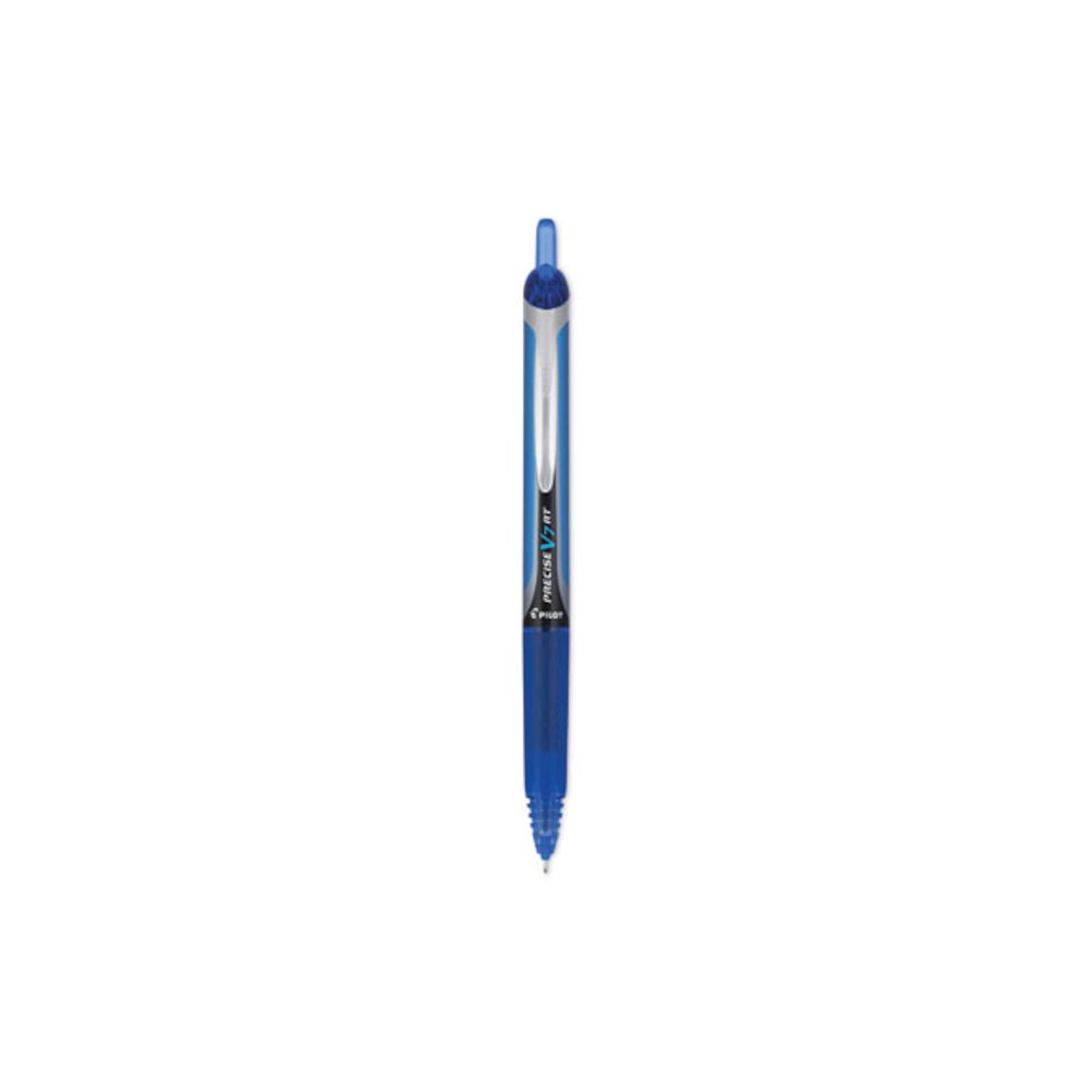 Precise V7RT Rollerball Pen, Retractable, Fine 0.7 mm, Blue Ink, Blue Barrel. Picture 1