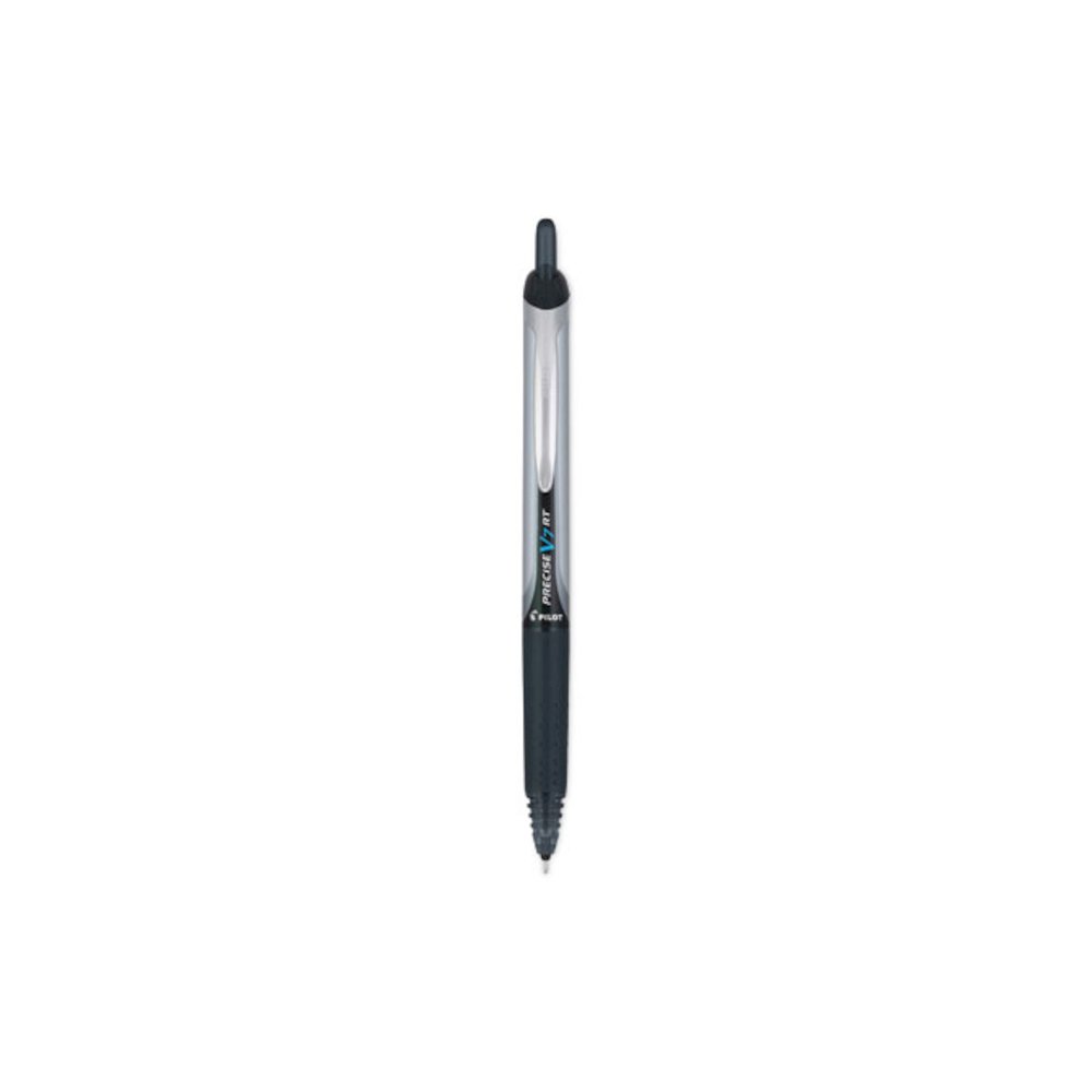 Precise V7RT Rollerball Pen, Retractable, Fine 0.7 mm, Black Ink, Black Barrel. Picture 3