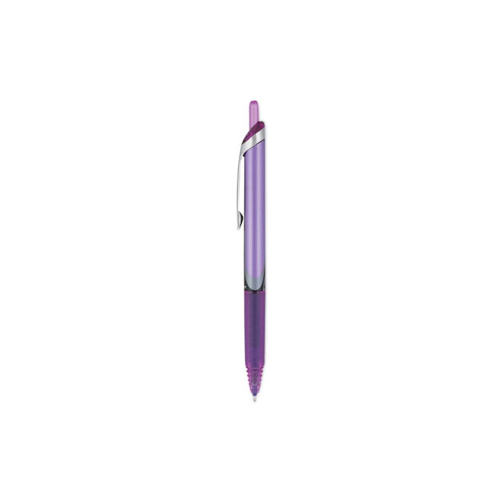 Precise V7RT Rollerball Pen, Retractable, Fine 0.7 mm, Purple Ink, Purple Barrel. Picture 3