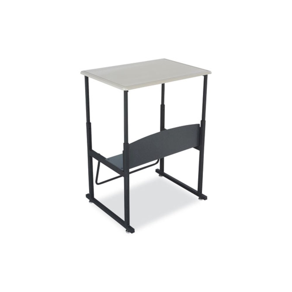 Alphabetter Desks, 28" x 20" x 26" to 42", Beige. Picture 1
