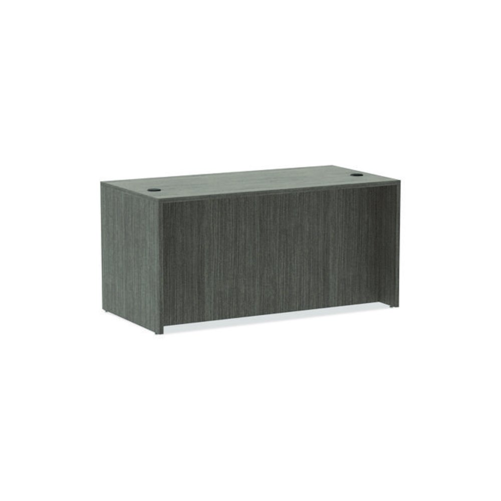 Alera Valencia Series Straight Front Desk Shell, 59.13" x 29.5" x 29.63", Gray. Picture 6