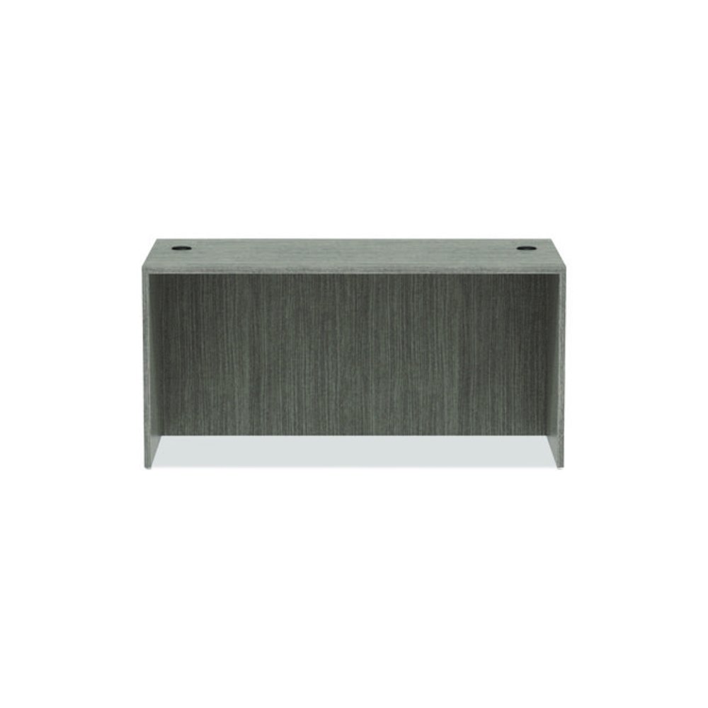Alera Valencia Series Straight Front Desk Shell, 59.13" x 29.5" x 29.63", Gray. Picture 7