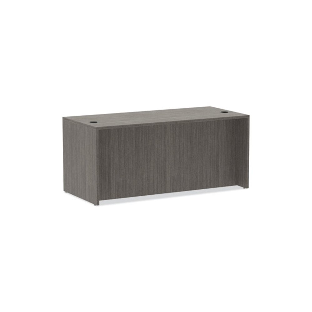 Alera Valencia Series Straight Front Desk Shell, 65" x 29.5" x 29.63", Gray. Picture 5