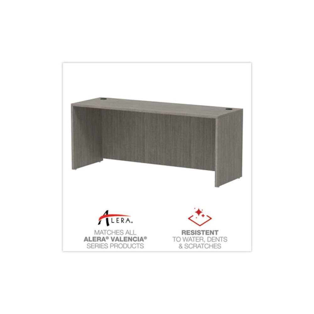 Alera Valencia Series Credenza Shell, 70.88w x 23.63d x 29.5h, Gray. Picture 5