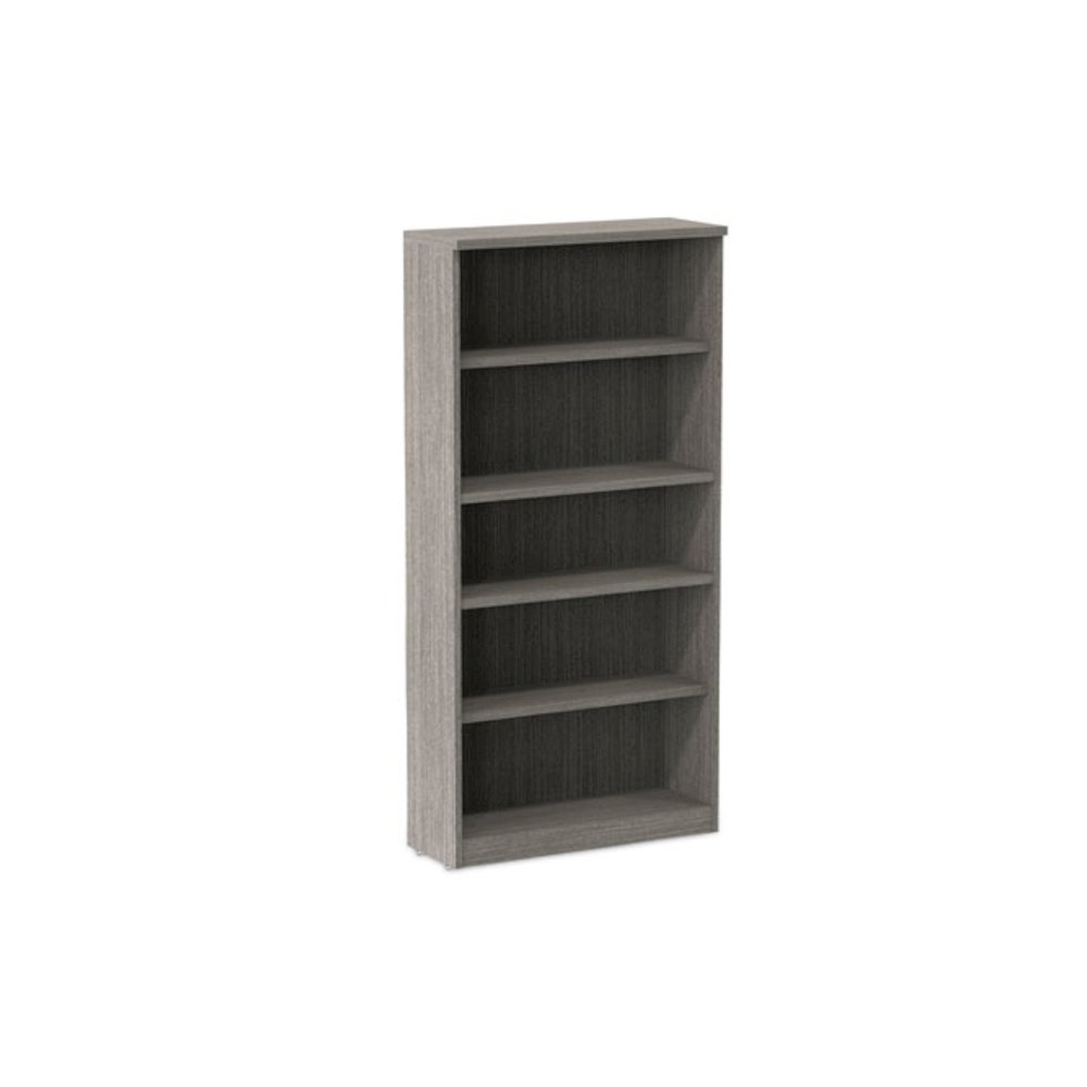 Alera Valencia Series Bookcase, Five-Shelf, 31.75w x 14d x 64.75h, Gray. Picture 1