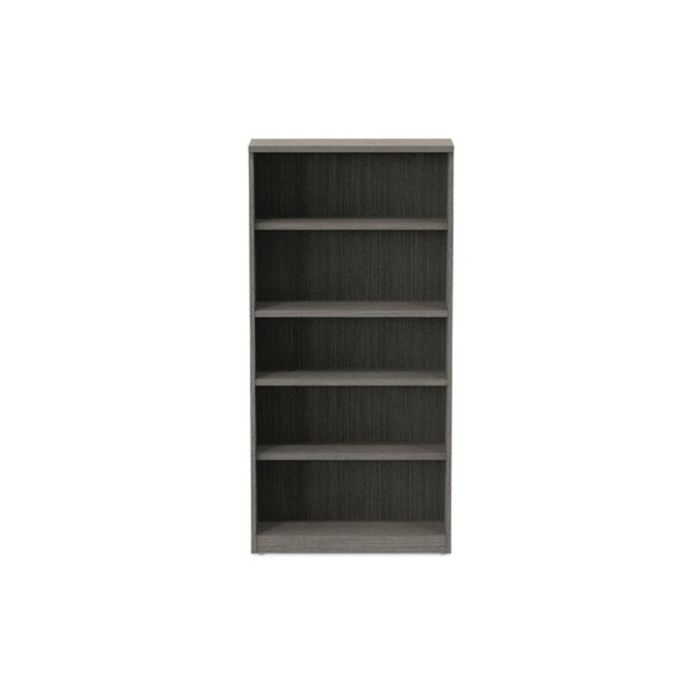 Alera Valencia Series Bookcase, Five-Shelf, 31.75w x 14d x 64.75h, Gray. Picture 6
