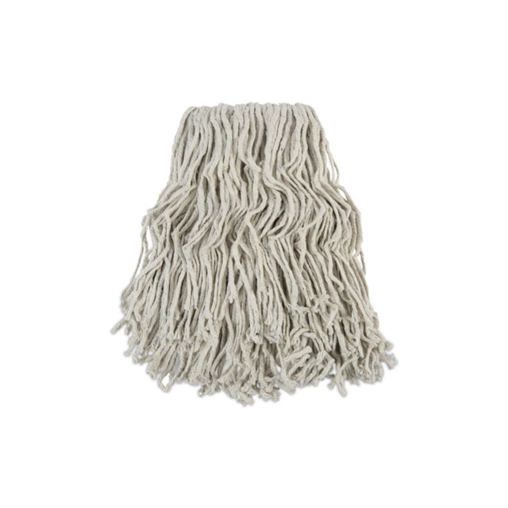 Banded Cotton Mop Head, #24, White, 12/Carton. Picture 1