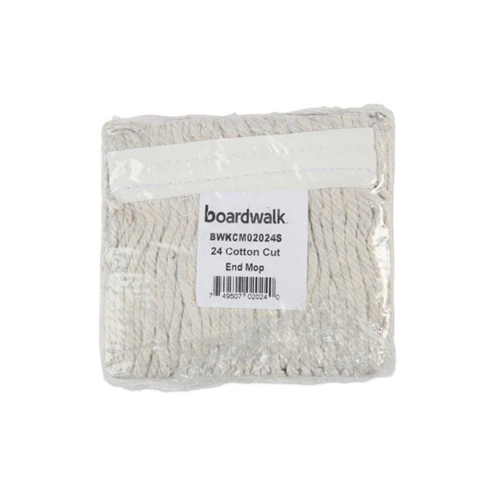 Banded Cotton Mop Head, #24, White, 12/Carton. Picture 2