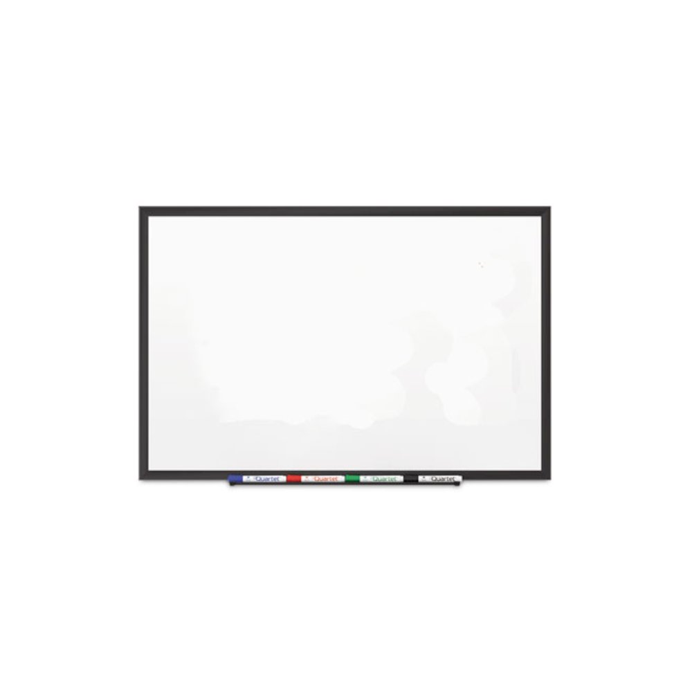 Classic Series Porcelain Magnetic Dry Erase Board, 48" x 36", White Surface, Black Aluminum Frame. Picture 1