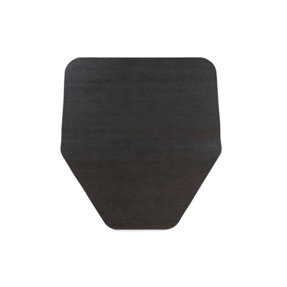 Komodo Urinal Mat, Shield-Shaped, Gray Smooth Surface, 18" x 20", 6/Carton. Picture 4