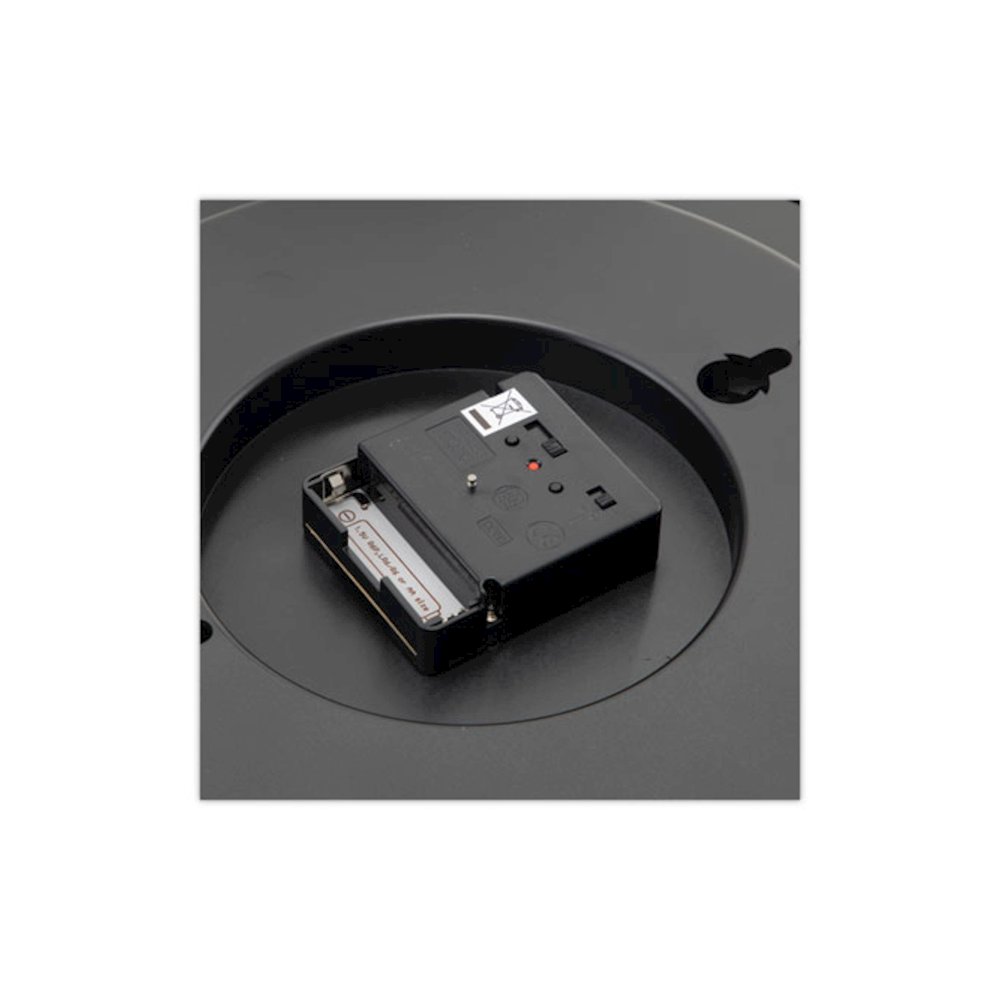 Deluxe 13 1/2" Indoor/Outdoor Atomic Clock, 13.5" Overall Diameter, Black Case, 1 AA (sold separately). Picture 5