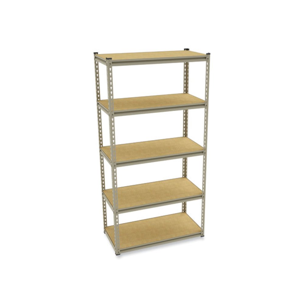 Stur-D-Stor Shelving, Five-Shelf, 36.5w x 18.5d x 72h, Sand. Picture 6