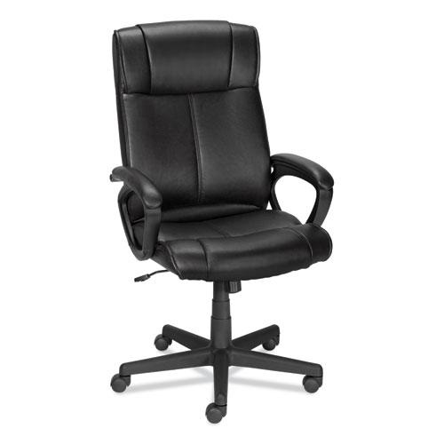 Alera Dalibor Series Manager Chair, Supports Up to 250 lb, 17.5" to 21.3" Seat Height, Black Seat/Back, Black Base. Picture 1