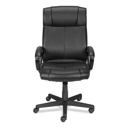 Alera Dalibor Series Manager Chair, Supports Up to 250 lb, 17.5" to 21.3" Seat Height, Black Seat/Back, Black Base. Picture 2