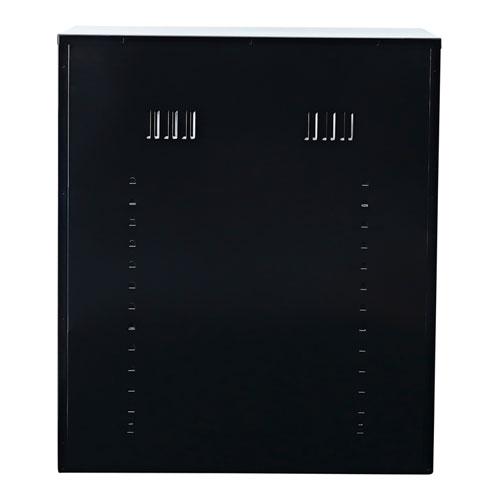 Assembled 42" High Heavy-Duty Welded Storage Cabinet, Two Adjustable Shelves, 36w x 18d, Black. Picture 8