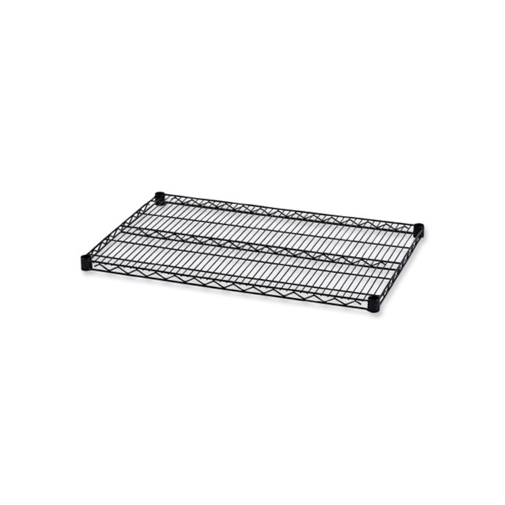 Industrial Wire Shelving Extra Wire Shelves, 36w x 24d, Black, 2 Shelves/Carton. Picture 1