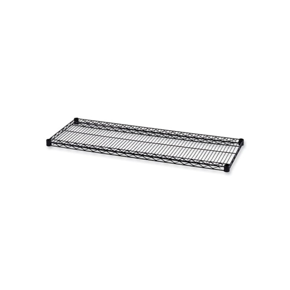 Industrial Wire Shelving Extra Wire Shelves, 48w x 18d, Black, 2 Shelves/Carton. Picture 1