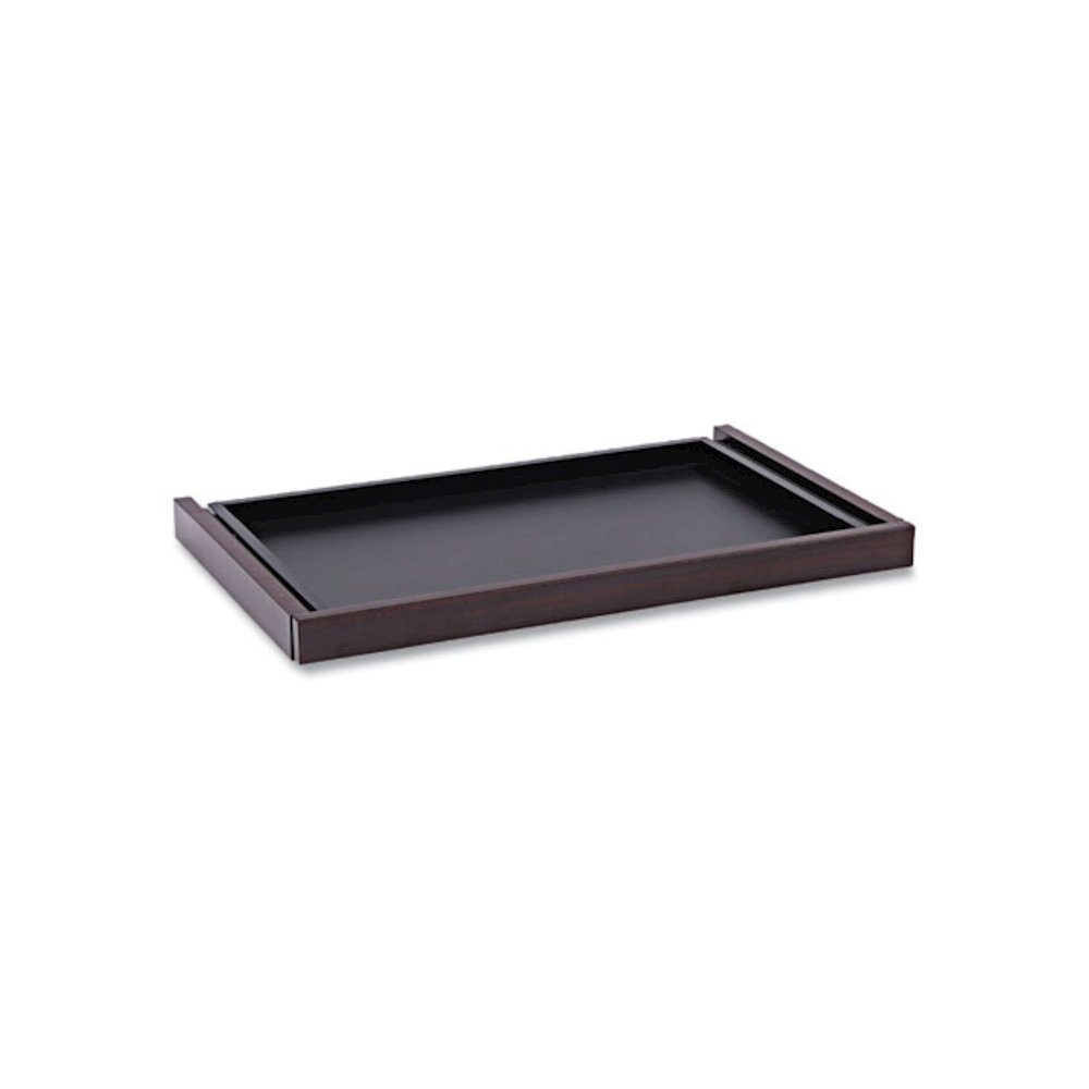 Alera Valencia Series Center Drawer, Laminate, 24.5w x 15d x 2h, Mahogany. Picture 1