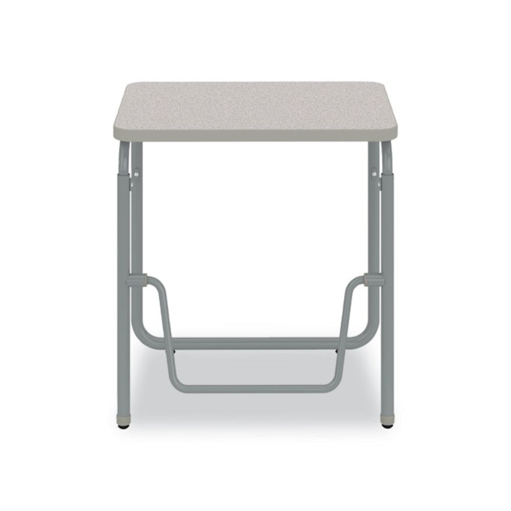 AlphaBetter 2.0 Height-Adjustable Student Desk with Pendulum Bar, 27.75" x 19.75" x 29" to 43", Pebble Gray. Picture 2