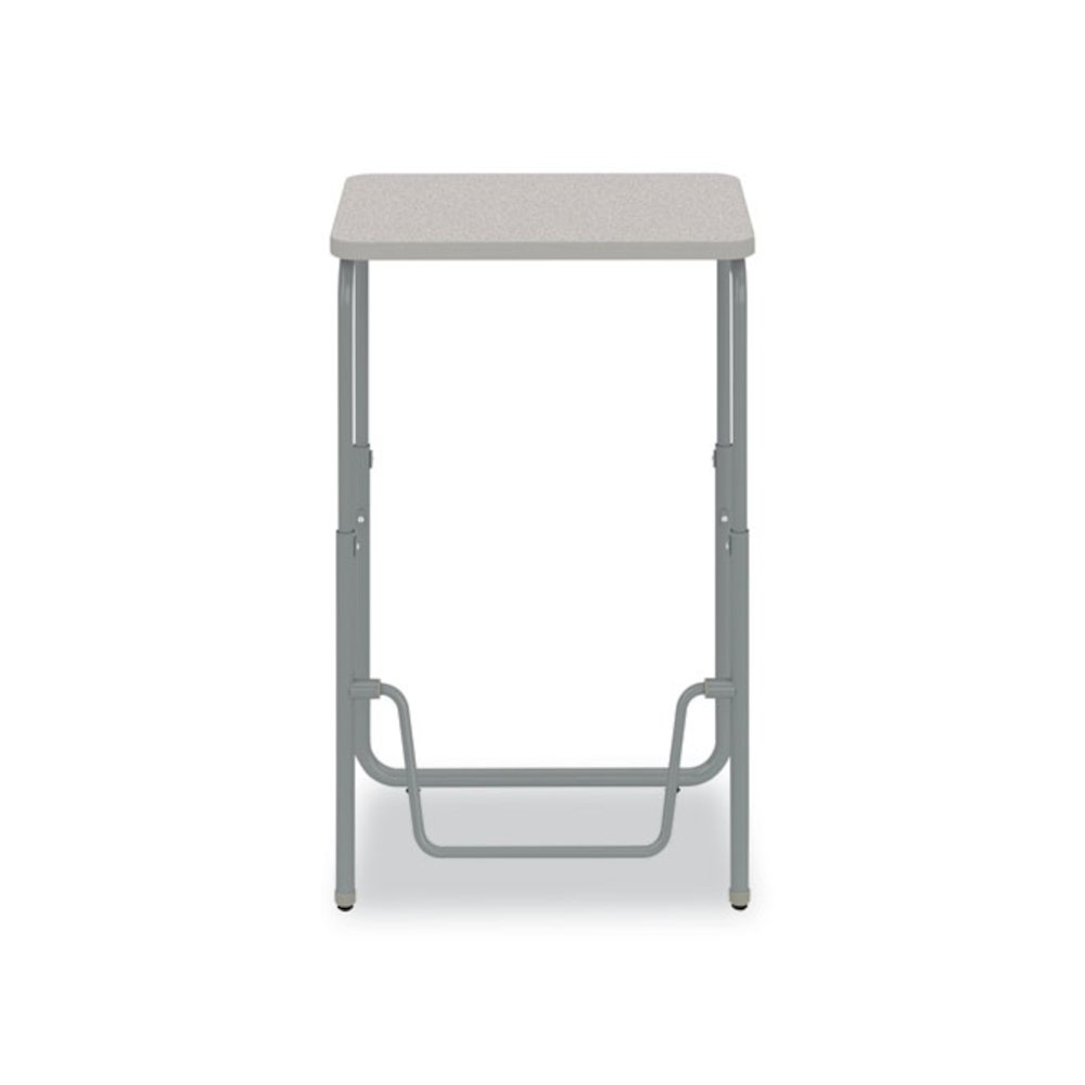 AlphaBetter 2.0 Height-Adjustable Student Desk with Pendulum Bar, 27.75" x 19.75" x 29" to 43", Pebble Gray. Picture 8