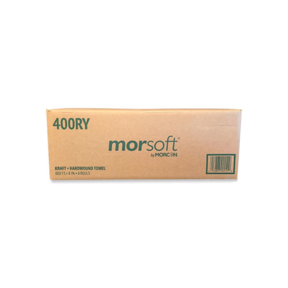 Morsoft Controlled Towels, Y-Notch, 1-Ply, 8" x 800 ft, Kraft, 6 Rolls/Carton. Picture 5