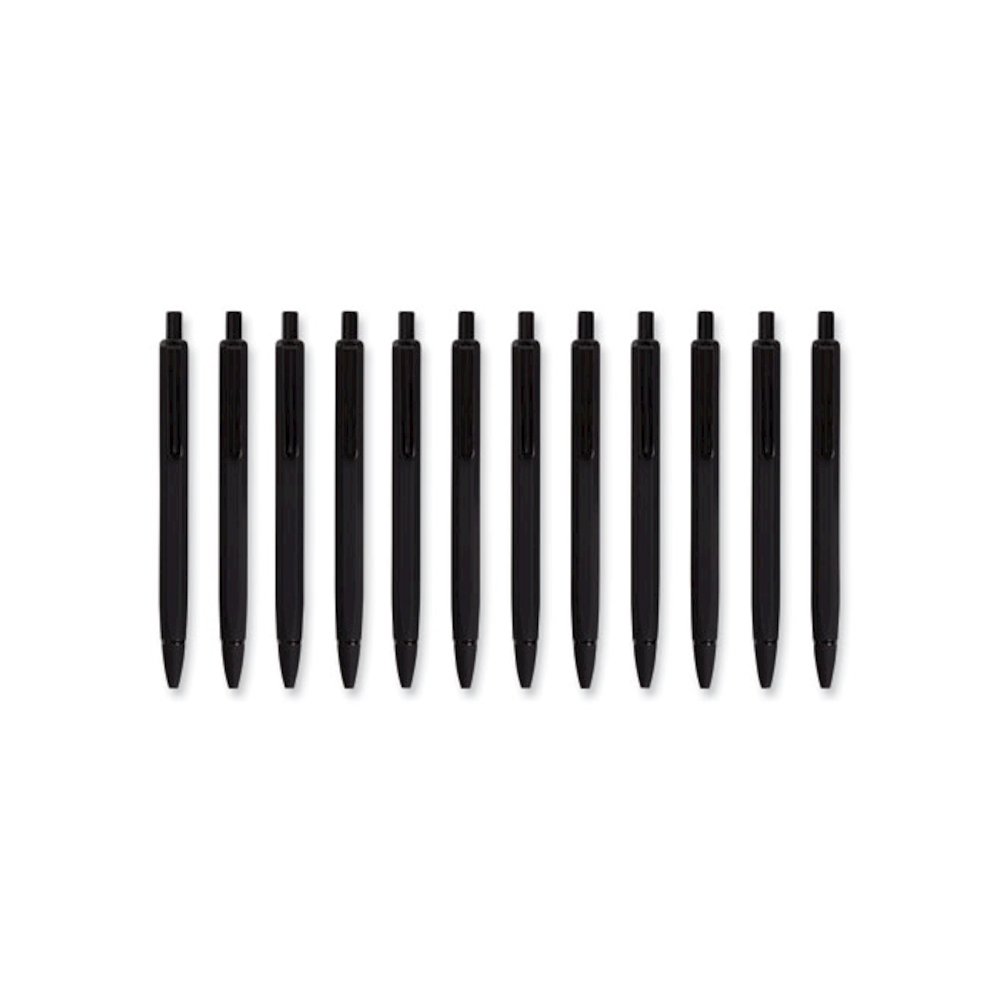 Cambria Soft Touch Mechanical Pencil, 0.7 mm, HB (#2), Black Lead, Black Barrel, 12/Pack. Picture 1