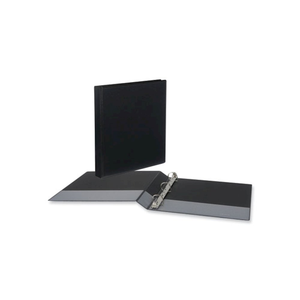 Slant D-Ring View Binder, 3 Rings, 1" Capacity, 11 x 8.5, Black, 12/Carton. Picture 1