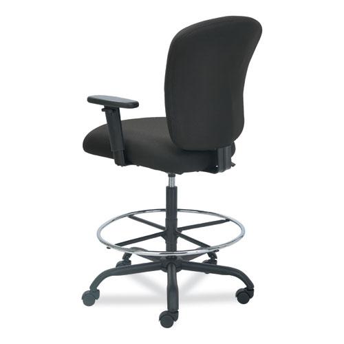 Alera Mota Series Big and Tall Stool, Supports Up to 450 lb, 28.74" to 32.67" Seat Height, Black. Picture 7