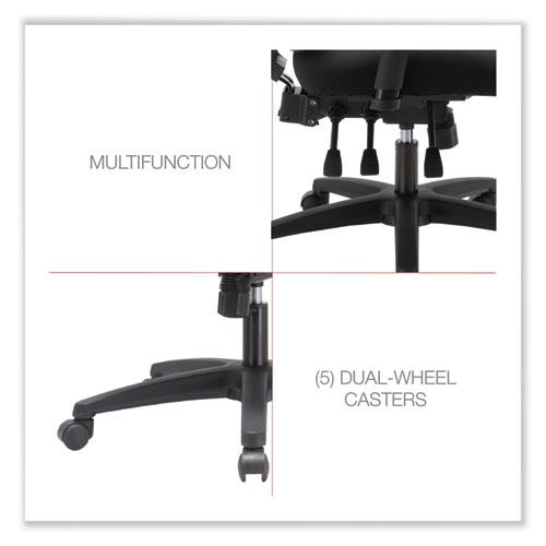 Alera Envy Series Mesh High-Back Multifunction Chair, Supports Up to 250 lb, 16.88" to 21.5" Seat Height, Black. Picture 6
