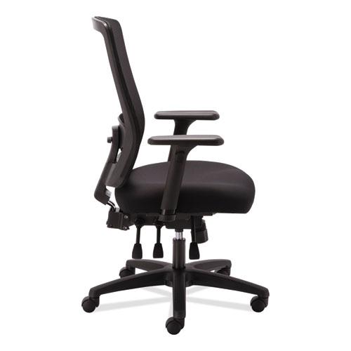 Alera Envy Series Mesh High-Back Multifunction Chair, Supports Up to 250 lb, 16.88" to 21.5" Seat Height, Black. Picture 8