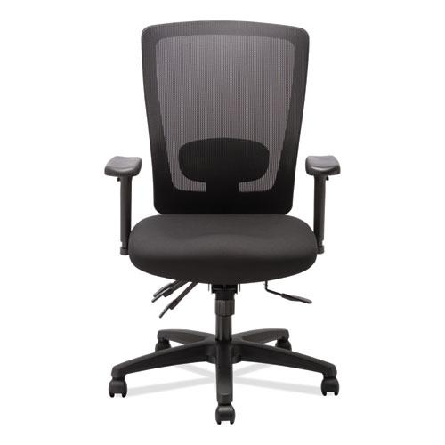 Alera Envy Series Mesh High-Back Multifunction Chair, Supports Up to 250 lb, 16.88" to 21.5" Seat Height, Black. Picture 9