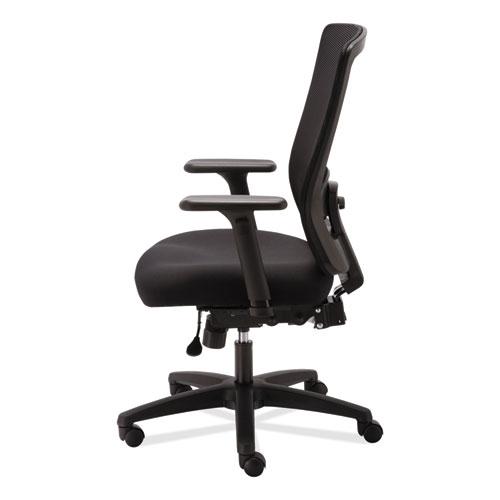 Alera Envy Series Mesh High-Back Multifunction Chair, Supports Up to 250 lb, 16.88" to 21.5" Seat Height, Black. Picture 11