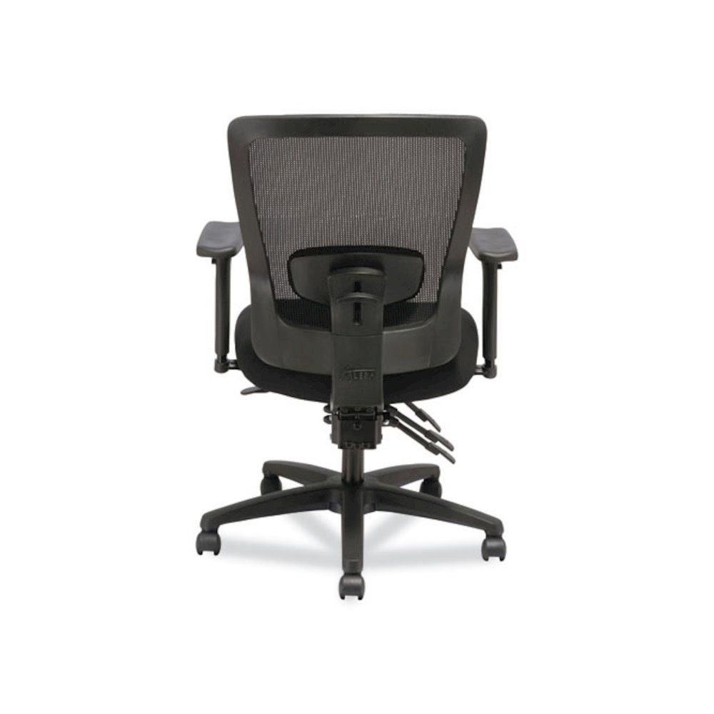 Alera Envy Series Mesh Mid-Back Multifunction Chair, Supports Up to 250 lb, 17" to 21.5" Seat Height, Black. Picture 7